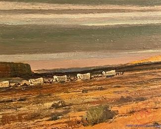 ERIC SLOANE "Western Sky" Original Oil On Masonite (49" x 37" Including Frame)