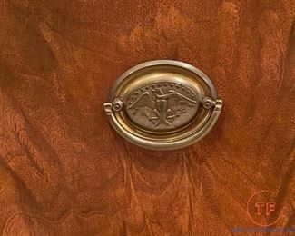 Antique Mahogany Bowed Front Sideboard / Buffet