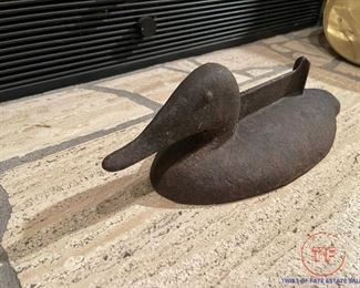 Antique Cast Iron Duck Boot Scrapper