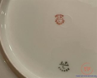 J.P.L. France Flow Blue Plates