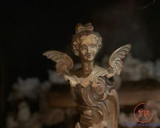 Antique Cast Figural Andirons