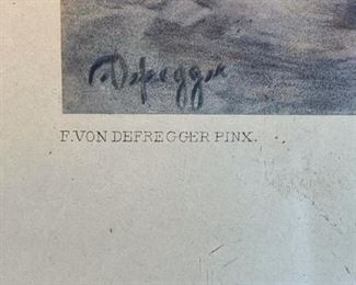 (The Sick Dachshund) "Der Kranke Dackl"
Etching by Franz Hanfstaengl 