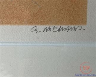 Limited Edition Colored Lithograph by Gilbert Michaud