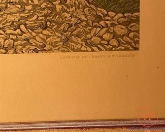 Hand Colored Lithograph J.F Herring's "The Meet"