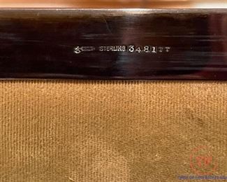 Antique STERLING Silver Framed Mirror