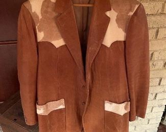 Vintage Scully Leatherware  Western Leather Jacket with Pony Trim