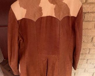 Vintage Scully Leatherware  Western Leather Jacket with Pony Trim