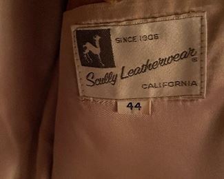 Vintage Scully Leatherware  Western Leather Jacket with Cowhide Trim