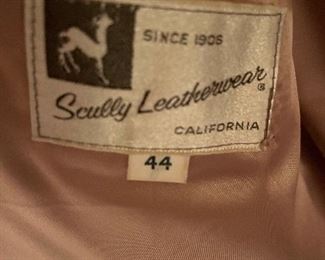 Vintage Scully Leatherware  Western Leather Jacket with Embroidered Design