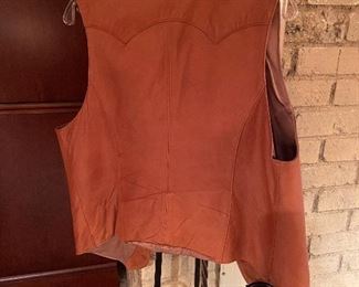 Vintage Scully Leatherware  Western Leather Jacket with Embroidered Design