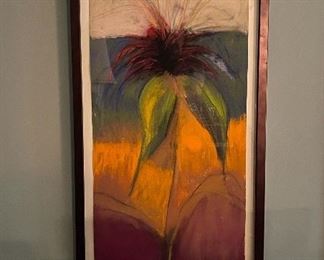 Large Original Framed Pastel by Kristin Pluhacek