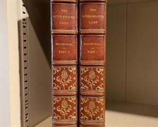 1828 Second Edition "The Gold-Headed Cane" Leather Bound 2 Part Book Set