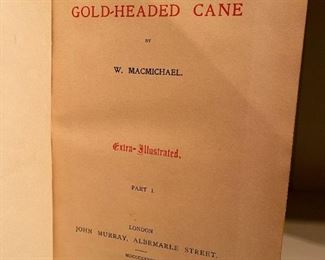 1828 Second Edition "The Gold-Headed Cane" Leather Bound 2 Part Book Set