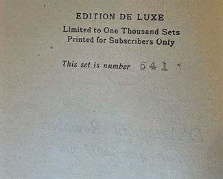 The Works of Alexandre Dumas, New York Circa 1900,  Edition De Luxe, 641 of 1,000 copies