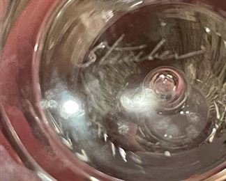 STEUBEN Teardrop Barware Glasses