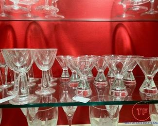 STEUBEN Teardrop Barware Glasses