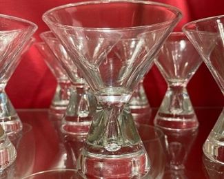 STEUBEN Teardrop Barware Glasses