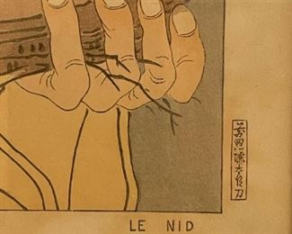 Woodblock Print by PAUL JACOULET