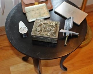 Chrysler New Yorker Hood Ornament, Cigarette Cases, Ornate Metal Box