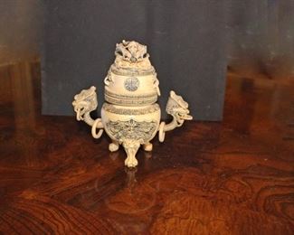 Dragon Handle Asian Incense Burner