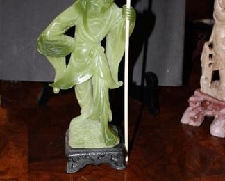 Elder Chinese Man with Walking Stick