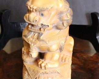 Chinese Lion Ivory Carving