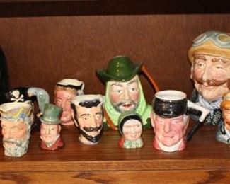 German Stein, R Dalton Toby Mugs
