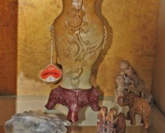 Monkeys, Elephant and Dishes