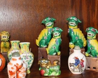 Snuff Bottles and Foo Dogs
