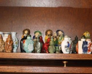Snuff Bottles, Cinnabar Bottles, Figurines, Ginger Jar, Foo Dogs