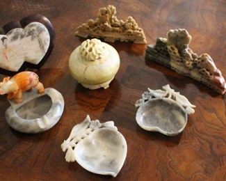 Soapstone, Stone Asian Pieces