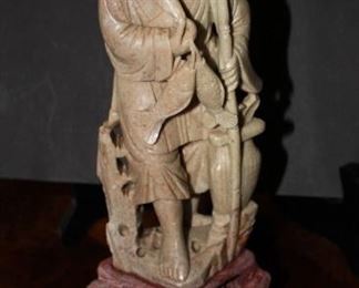 Stone Asian Fisherman