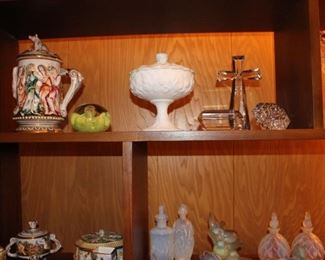 Capodimonte, Paperweights, Covered Fenton Dish, Sabino Glass