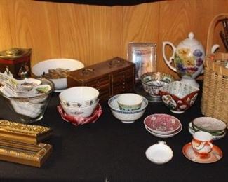 Rice Bowls, Tea POt, Coasters, Cups and Saucers, Plates, Chop Sticks