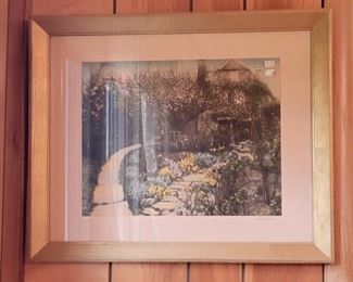 Framed Art Garden Scene resized