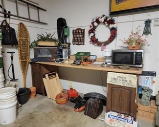 Snow Shoes, Tire Pump, Spoons, Microwave, Drill, Boots, Pails, Metal Detector, Angel