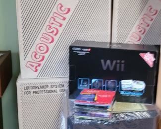 Acoustic Monitor Loud Speaker System NOS, WII Game
