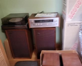 ADC Speakers, Turntable, Sony Receiver
