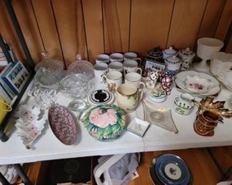 Cups Saucers, Services and Decorator Dishes, Covered Jars