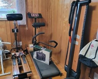 Tread Mill, Luggage, Ski machine, Slant Board, Row Machine