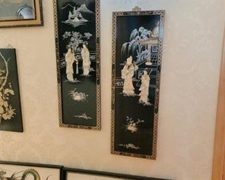 Black Lacquer Wall Hangings and Dragons