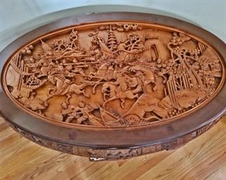 Chinese Horse and Scenery Table