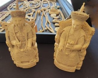 Chinese King and Queen Figurines
