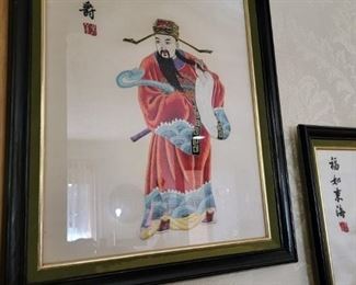 Embroidered Business Man Money Maker Framed