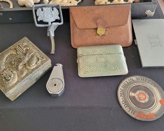 Metal Box with Dragon, Metal Perfume Atomizer, Cigarette Holders