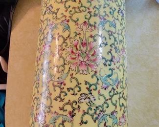 Tall Chinese Floral Vase