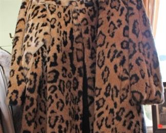Faux Leopard Vintage Coat