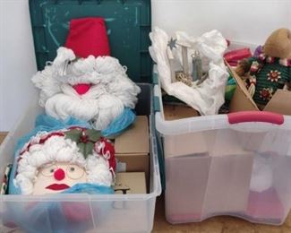 2 Bins Of Christmas Items