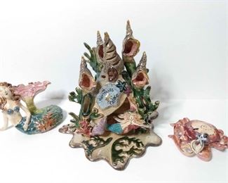 Collection Of Blue Sky Clayworks Including Mermaids And Crab