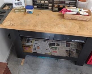 Craftsman Work Bench And Contents